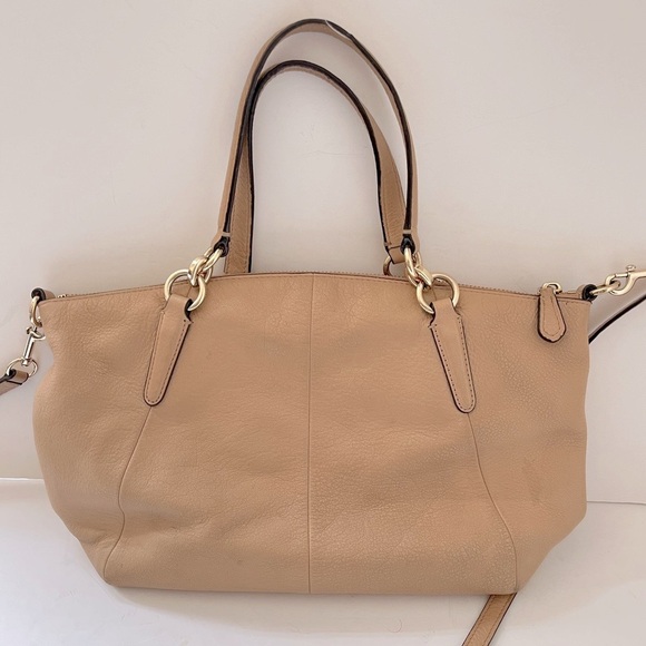 Coach Pebble Leather Small Kelsey Satchel Crossbody Bag - Picture 2 of 10